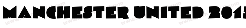 Manchester United 2013 2014字体转换